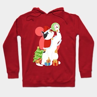 CHRISTMAS TRICOLORED CAT Hoodie